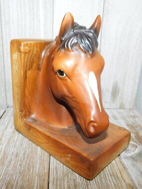 Lefton Horse Bookend, Horse Bookend, Country Decor, Farm House Decor,